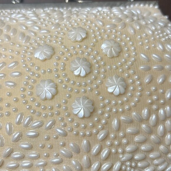 Vintage Pearl Beaded Purse Handbag - Picture 3 of 12